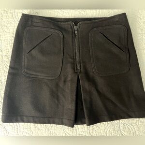 Gap Black Wool Miniskirt Size 6